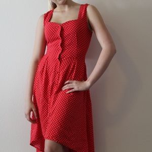 poke dot women's summer dress